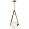 Dispatch 17" LED Pendant Natural Aged Brass