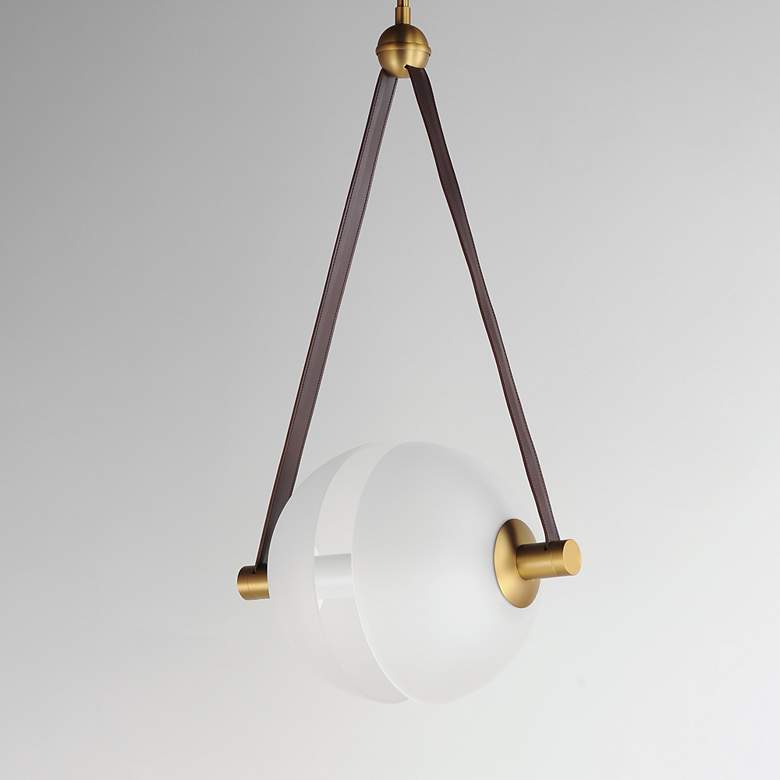 Image 2 Dispatch 17" LED Pendant Natural Aged Brass more views