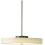 Disq 23" Wide Large Dark Smoke LED Pendant With Spun Frost Shade