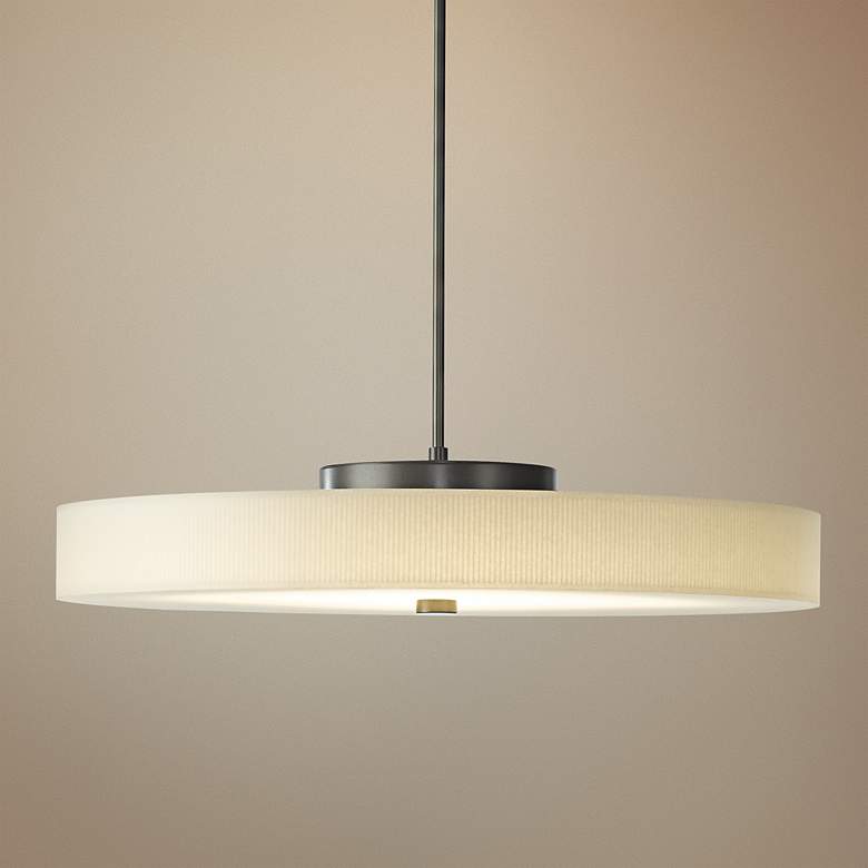 Image 1 Disq 23"W Burnished Steel LED Pendant Light