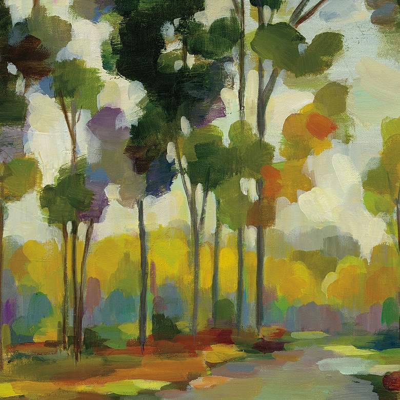 Image 2 Distant Forest 40" Wide All-Weather Outdoor Canvas Wall Art more views