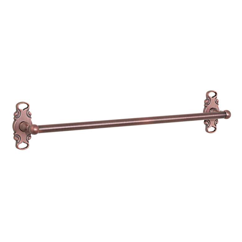 Image 1 Distressed Copper Finish French Curve 18 inch Towel Bar