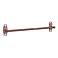 Distressed Copper Finish French Curve 18" Towel Bar