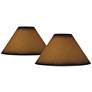 Distressed Faux Paper Lamp Shades 6x19x12 (Spider) Set of 2