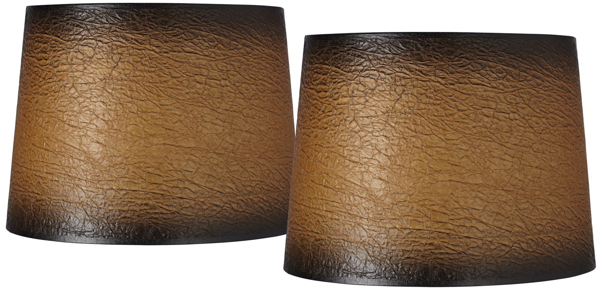 distressed faux paper lamp shade