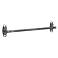 Distressed Nickel French Curve 18" Towel Bar