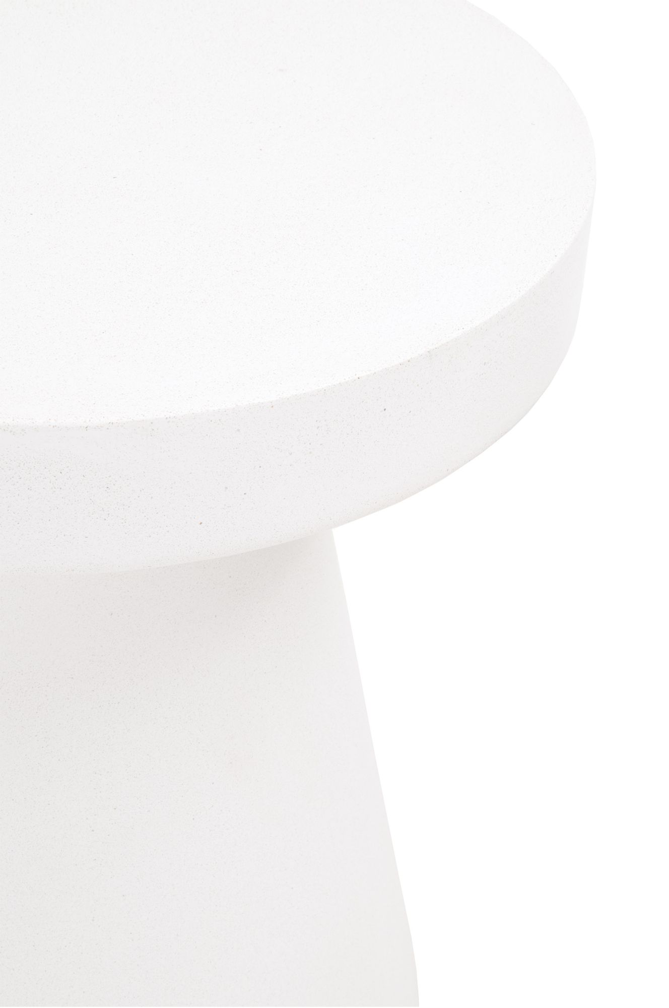 Image 2 District Tack 17 3/4" Wide Ivory Concrete Round Accent Table more views