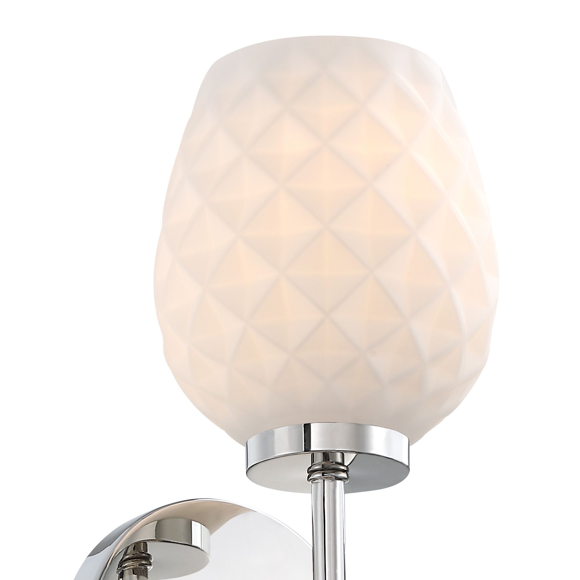 Image 4 Dita 5.25 in. 2-Light Polished Nickel Indoor Wall Sconce more views