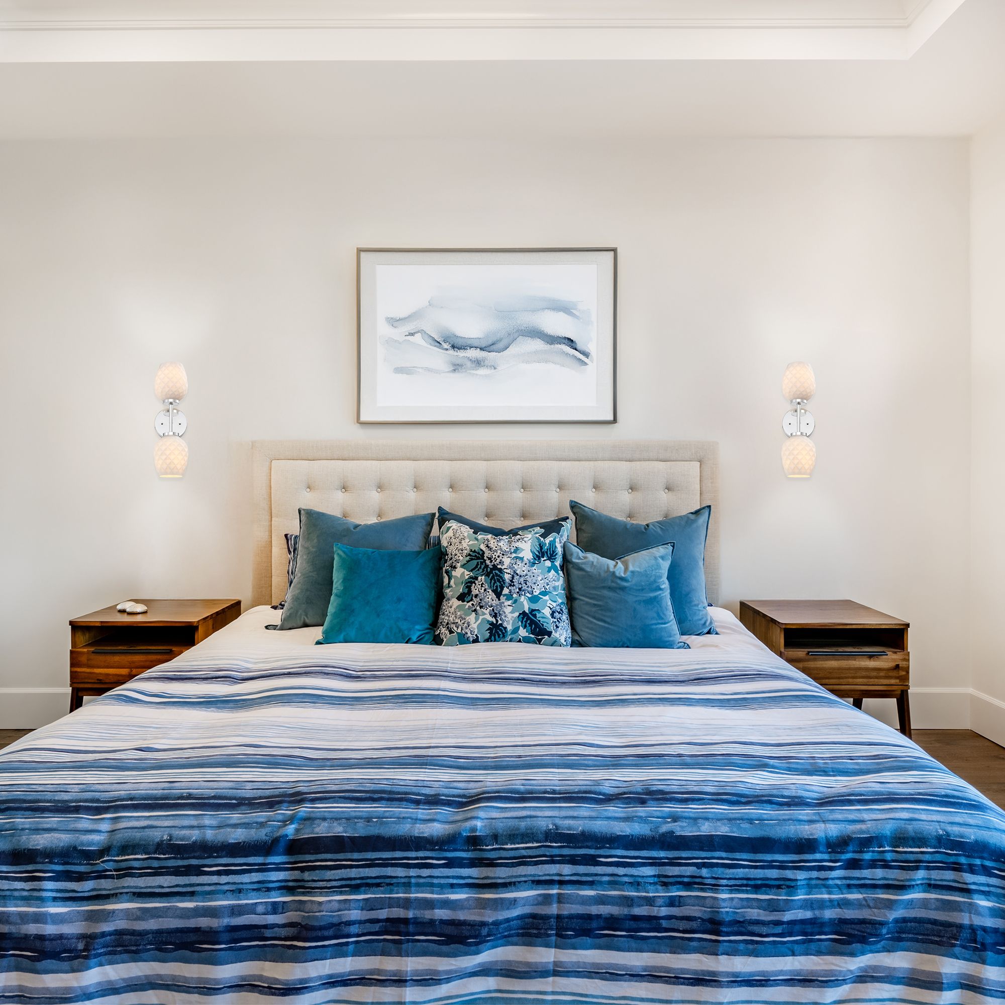 Image 6 Dita 5.25 in. 2-Light Polished Nickel Indoor Wall Sconce more views