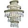 Diva Silver Gold and Crystal 16" Wide Corbett Wall Sconce