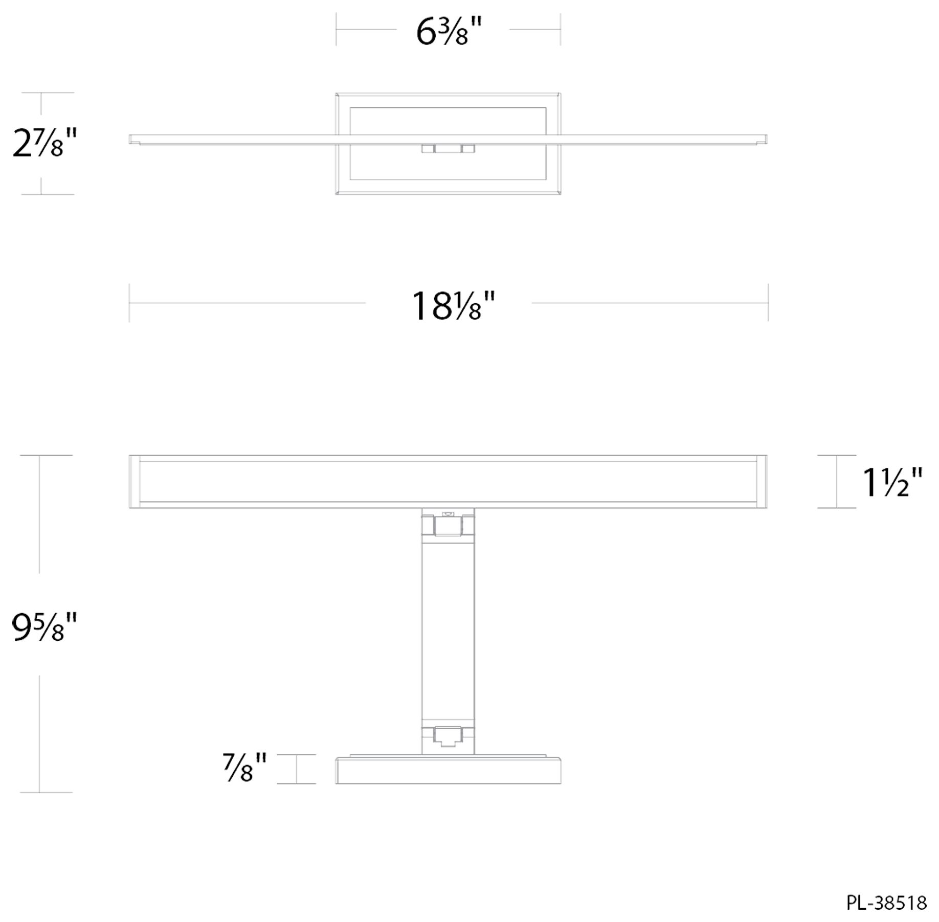 Image 5 Diver 2.9"H x 18.1"W 1-Light Picture Light in Aged Brass more views