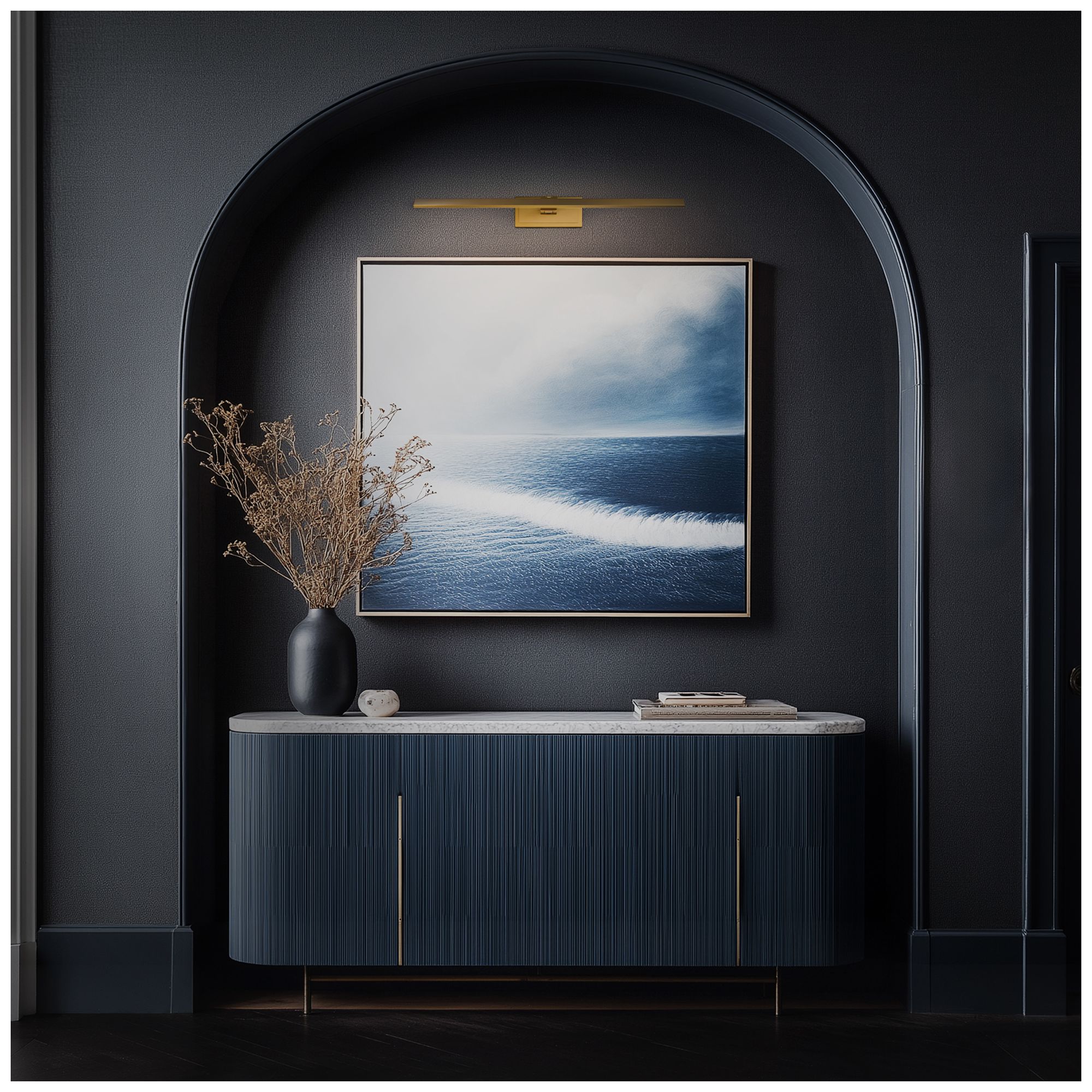 Image 7 Diver 2.9"H x 18.1"W 1-Light Picture Light in Black more views