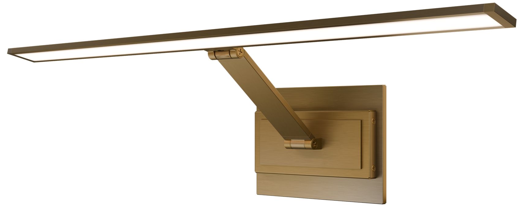 Image 2 Diver 2.9"H x 24.3"W 1-Light Picture Light in Aged Brass