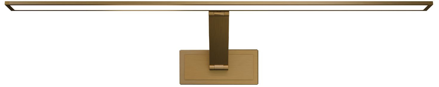 Image 3 Diver 2.9"H x 30.1"W 1-Light Picture Light in Aged Brass more views