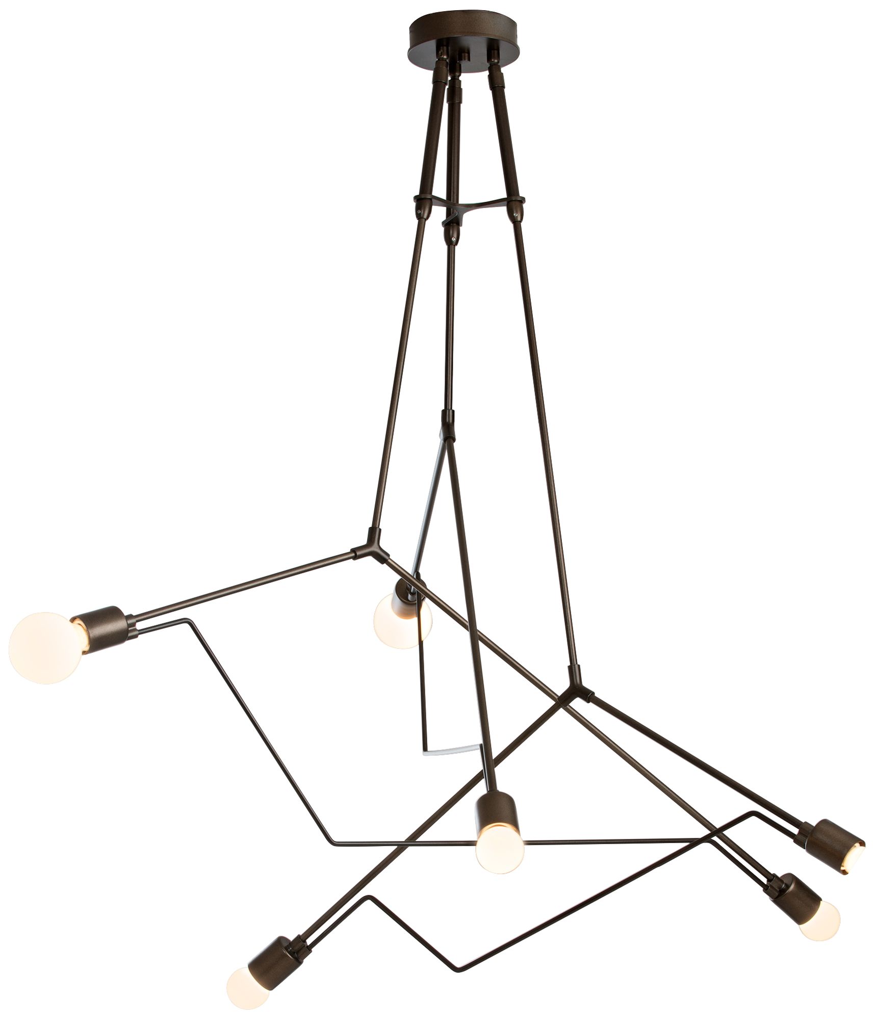 Divergence 54 1/2"W Bronze Indoor-Outdoor Pendant Light - Made to Order