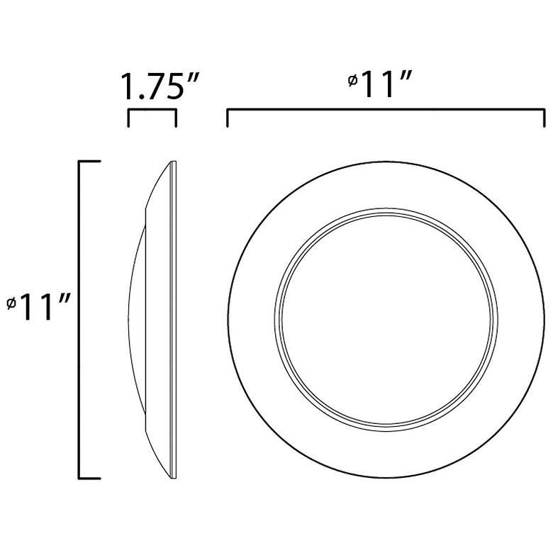 Image 5 Diverse 11" LED Flush Mount 3000K Non-T24 more views