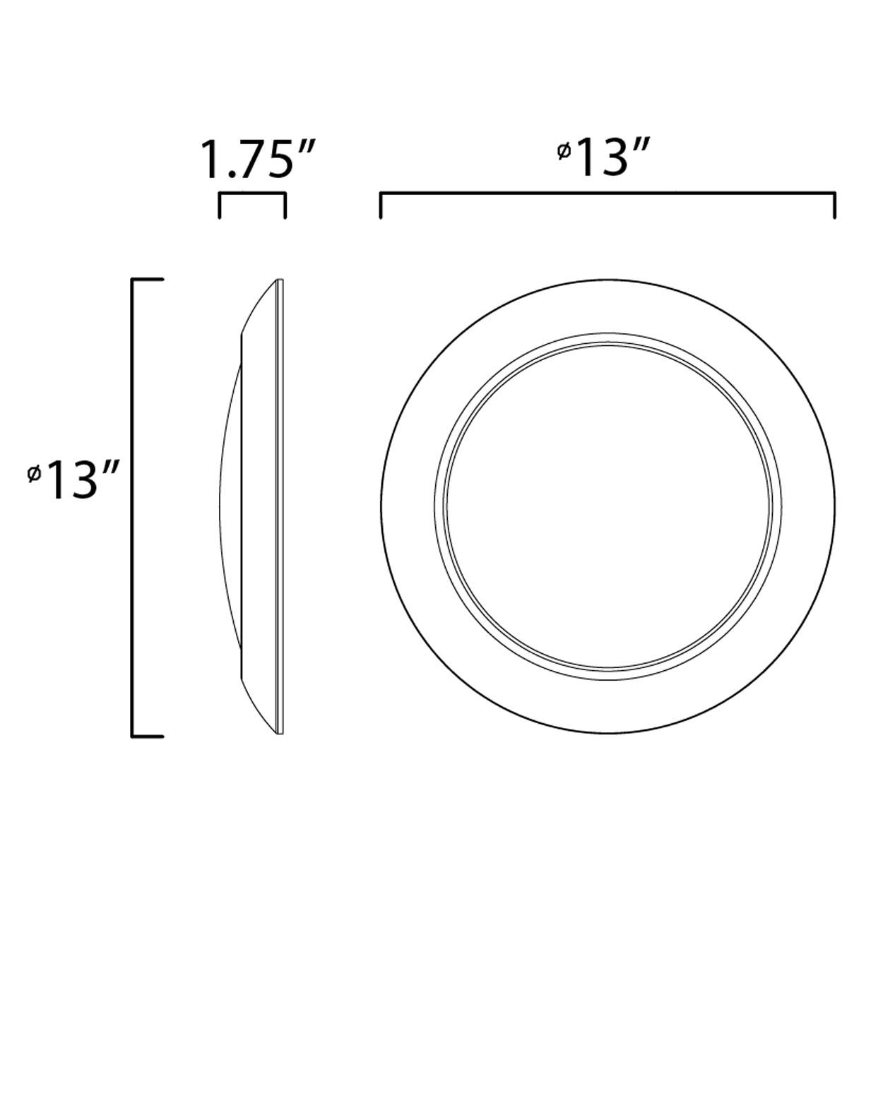 Image 2 Diverse 13" LED Flush Mount 4000K more views
