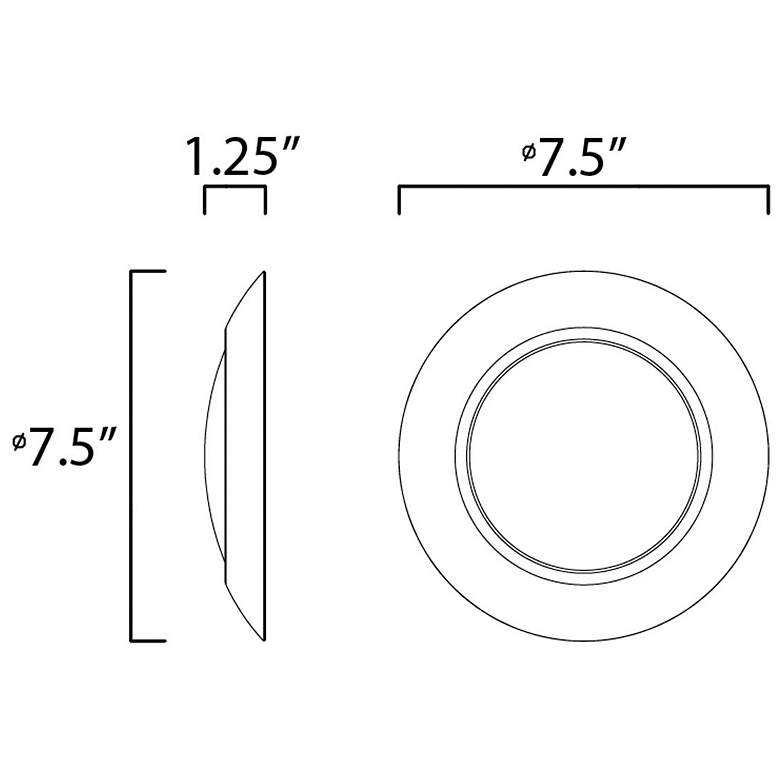 Image 5 Diverse 7.5" LED Flush Mount 2700K more views