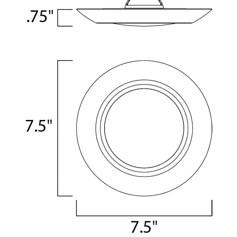 Image 2 Diverse 7.5" LED Flush Mount 3000K more views