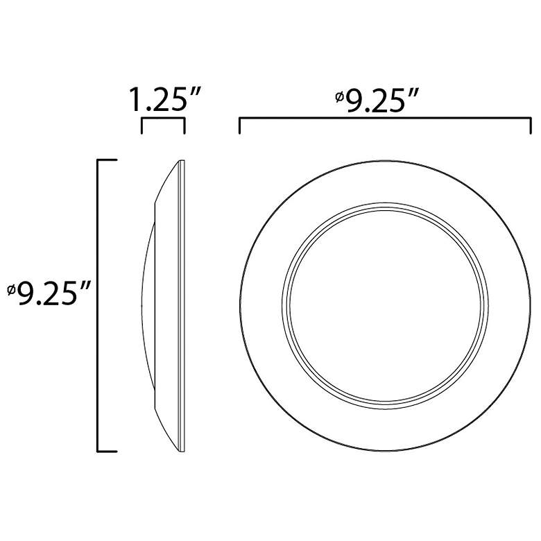 Image 4 Diverse 9 inch LED Flush Mount 2700K more views