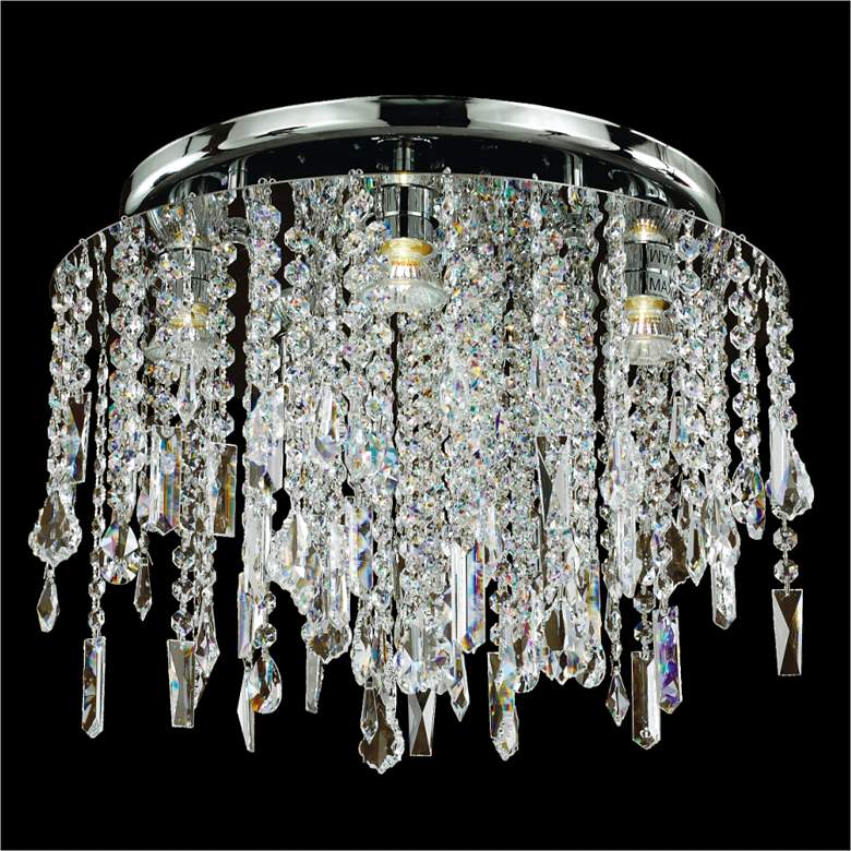 Image 1 Divine Ice 17 1/2" Wide Crystal Ceiling Light