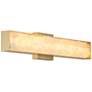 2_Divinely 24 1/2" Wide Celeste Brass LED Bath Light
