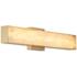 Divinely 24 1/2" Wide Celeste Brass LED Bath Light