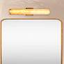 1_Divinely 24 1/2" Wide Celeste Brass LED Bath Light
