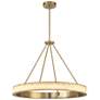 2_Divinely 36 1/4" Wide Celeste Brass LED Ring Chandelier