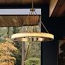 1_Divinely 36 1/4" Wide Celeste Brass LED Ring Chandelier