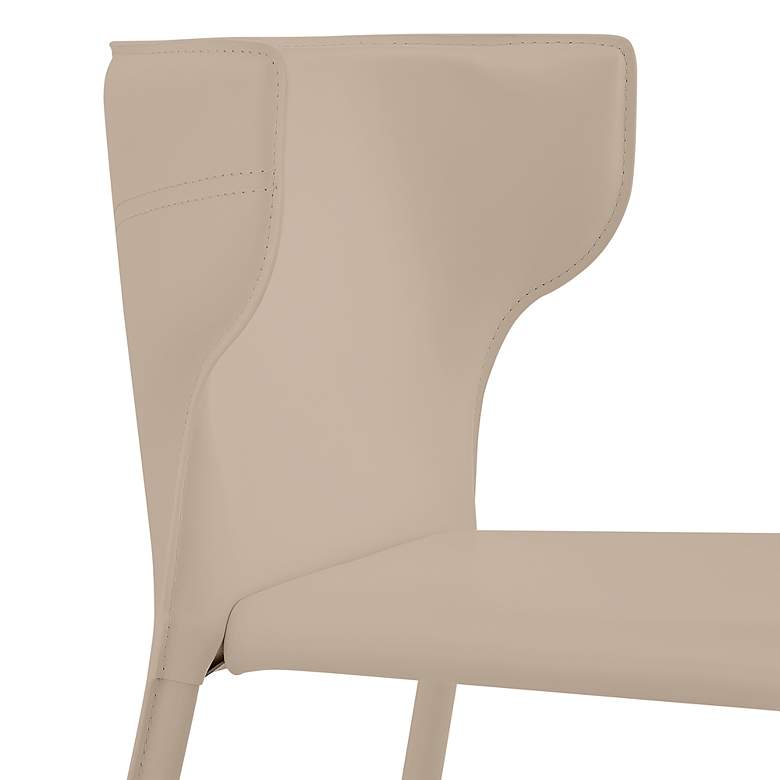 Image 3 Divinia 25 1/2" Light Gray Fabric Counter Stools Set of 2 more views