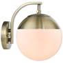 Dixon 10" High Aged Brass Wall Sconce