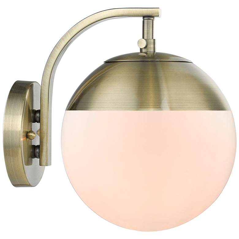 Image 1 Dixon 10" High Aged Brass Wall Sconce