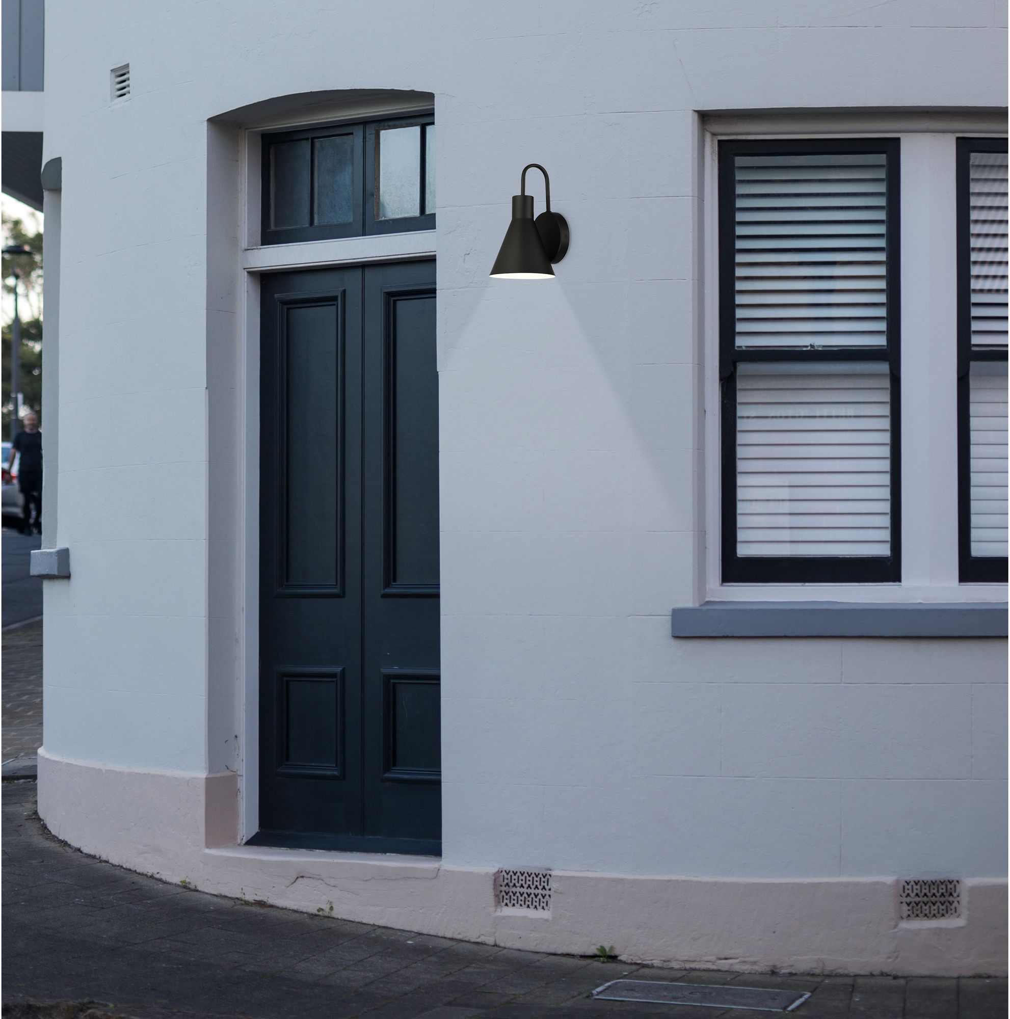 Dixon 11 1/2" High Black LED Outdoor Wall Light