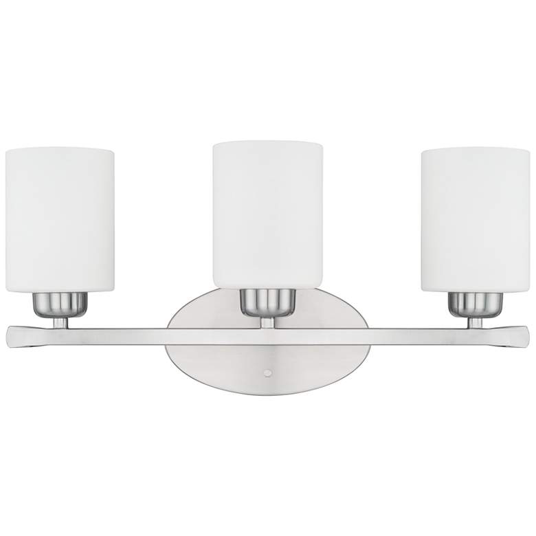 Image 1 Dixon 20 1/2" Wide Brushed Nickel 3-Light Vanity Bath Light