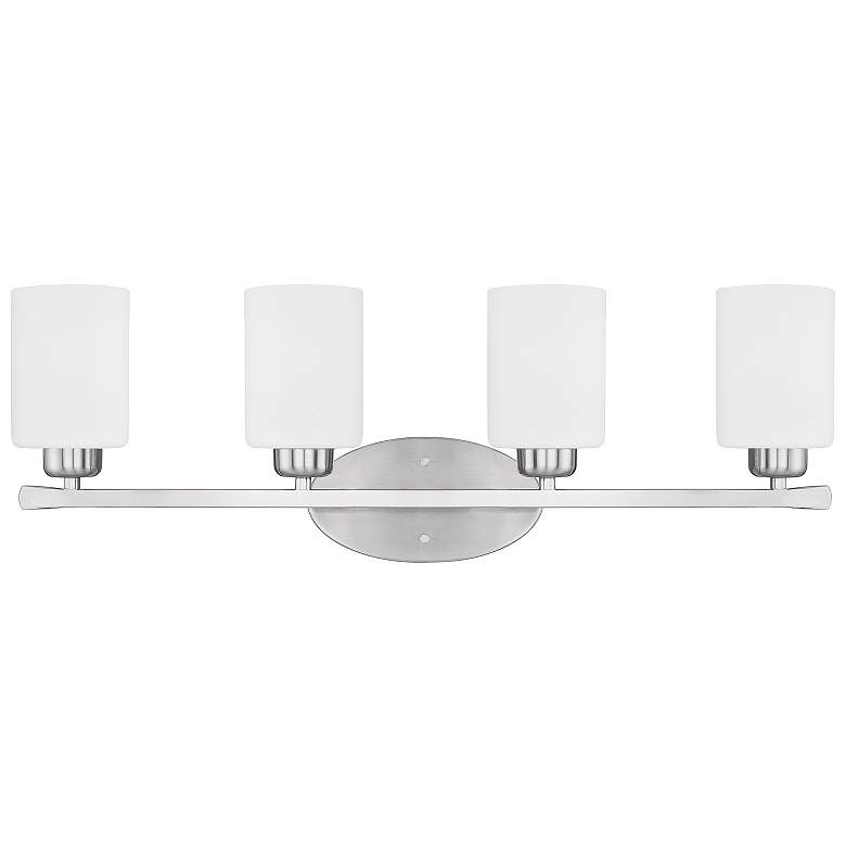 Image 1 Dixon 28 1/2" Wide Brushed Nickel 4-Light Vanity Bath Light