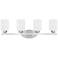 Dixon 28 1/2" Wide Brushed Nickel 4-Light Vanity Bath Light
