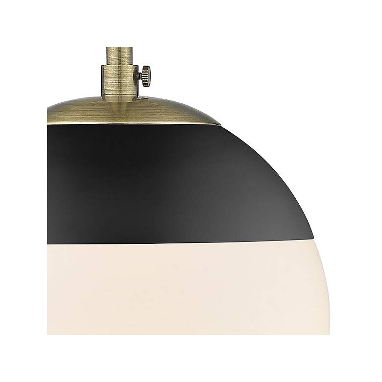 Image 2 Dixon 7 1/2" Wide Aged Brass Ceiling Light more views
