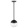 3_Dixon 7 3/4" Wide Matte Black 1-Light Mini Pendant with Clear Glass more views