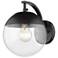 Dixon 7 3/4" Wide Matte Black 1-Light Wall Sconce with Clear Glass