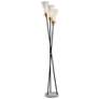 2_Dixon Black Metal 3-Light Torchiere Floor Lamp
