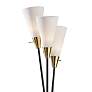 3_Dixon Black Metal 3-Light Torchiere Floor Lamp more views
