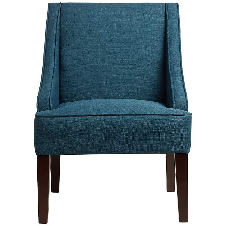 Image 5 Dixon Blue Fabric Swoop Armchairs Set of 2 more views