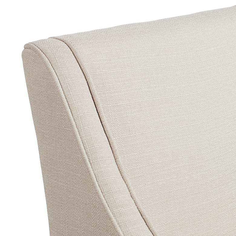Image 5 Dixon Ivory Fabric Swoop Arm Chair more views