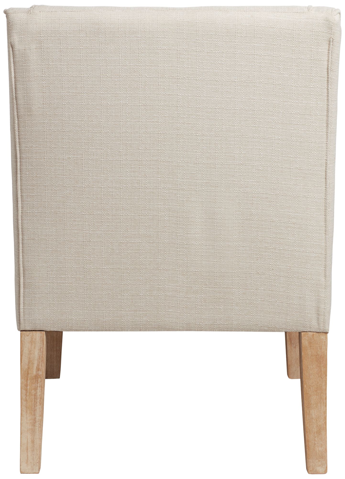 Dixon Ivory Fabric Swoop Arm Chair in scene