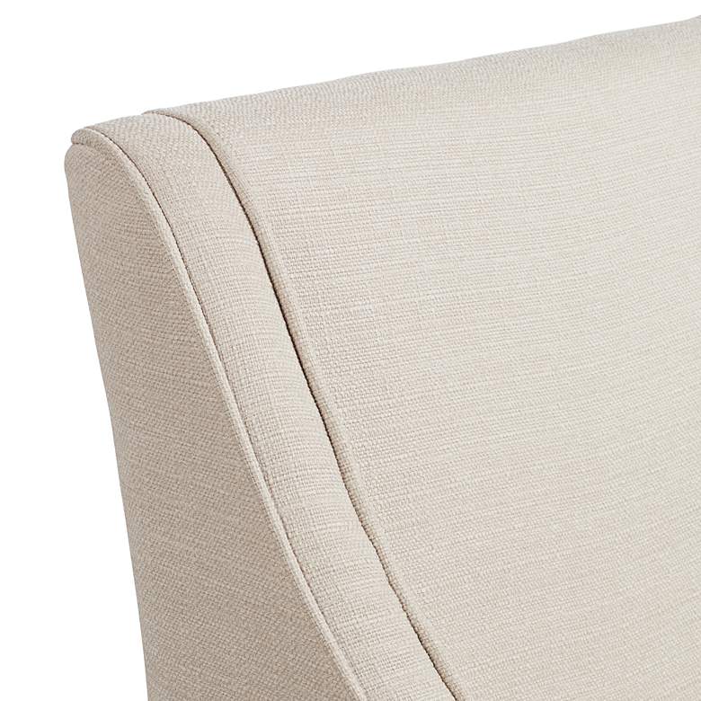Image 4 Dixon Ivory Fabric Swoop Armchairs Set of 2 more views