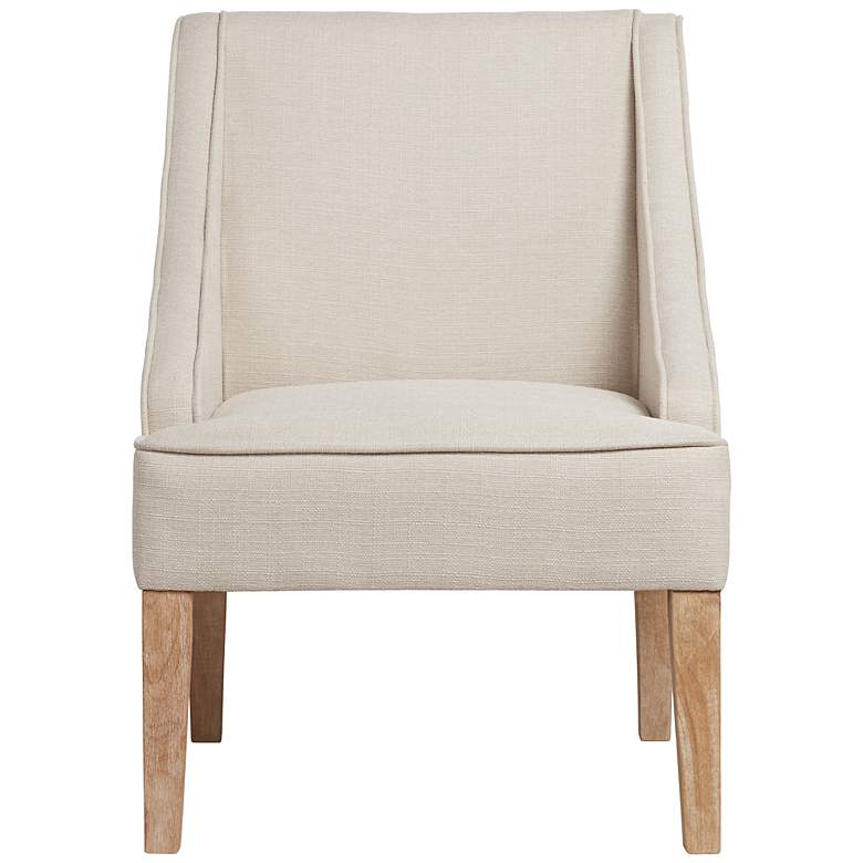 Image 6 Dixon Ivory Fabric Swoop Armchairs Set of 2 more views