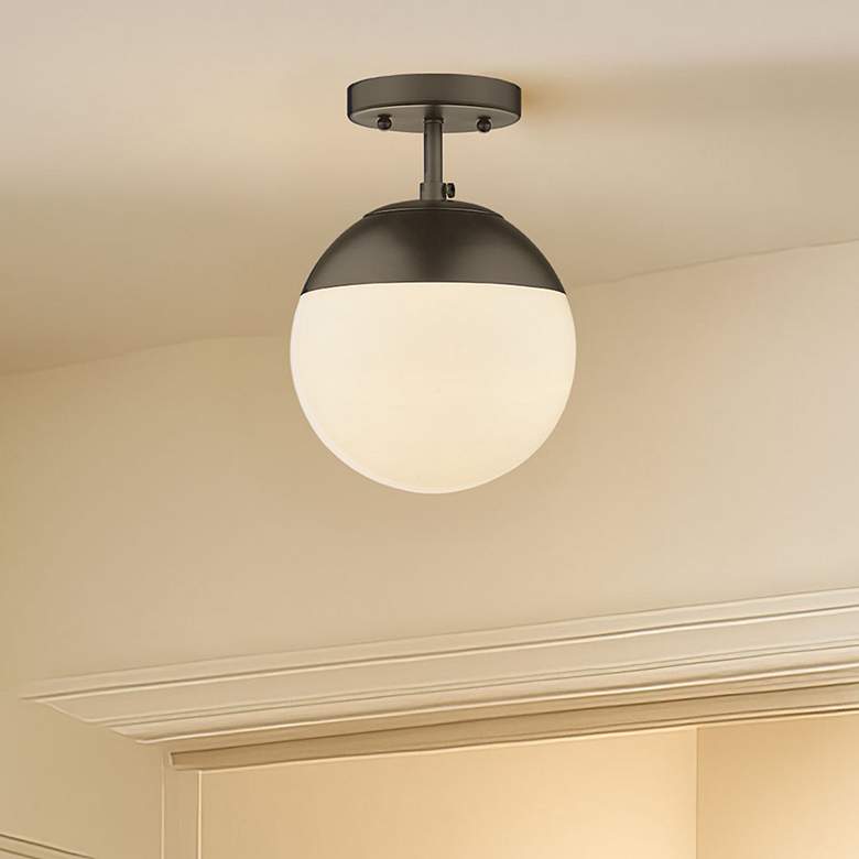 Image 1 Dixon Semi-Flush in Matte Black