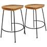 2_Diya 24 1/2" Natural Wood Black Iron Counter Stool