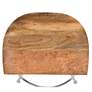 4_Diya 24 1/2" Natural Wood White Iron Counter Stool Set of 2 more views